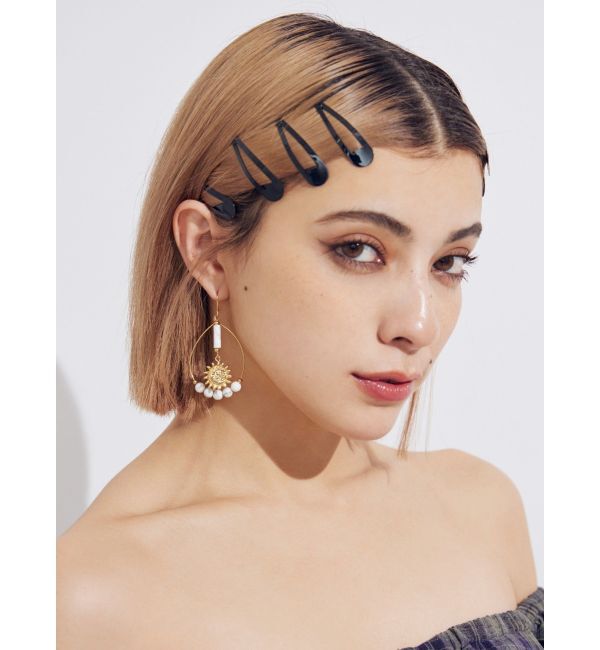 EVRIS「SHELL STONE SUNNY MOTIFピアス」|ピアス|