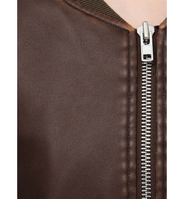 EVRIS「ヴィンテージライクフェイクレザーブルゾン【セットアップ着用可能】」|ブルゾン・スタジャン|