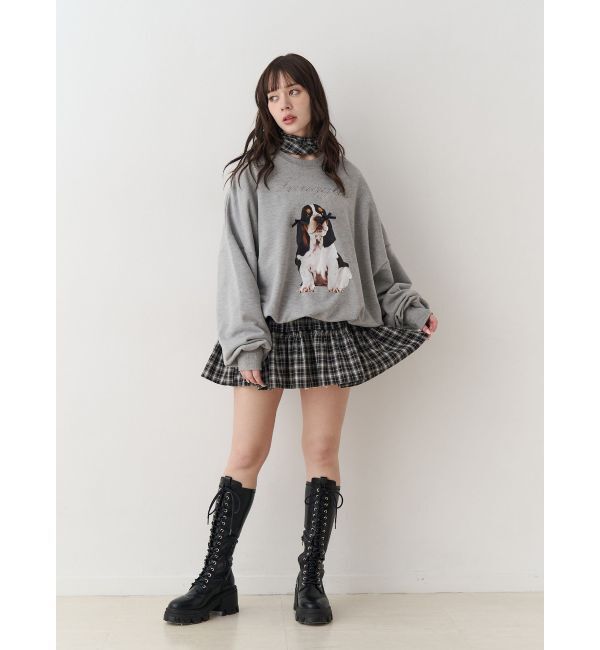 jouetie「DOGプリントプルオーバー」|スウェット・ジャージ|