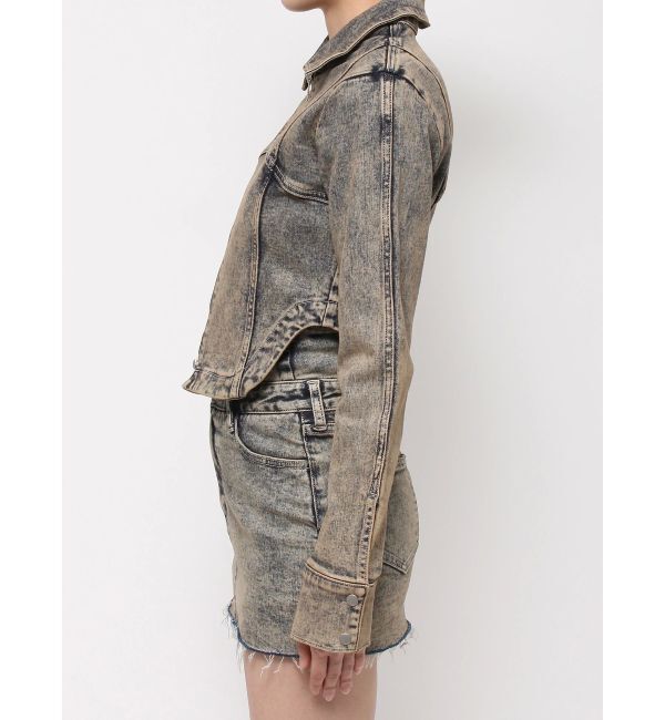 GYDA「USEDケミカルウォッシュストレッチデニムジャケット【SETUP着用可】」|デニムジャケット|