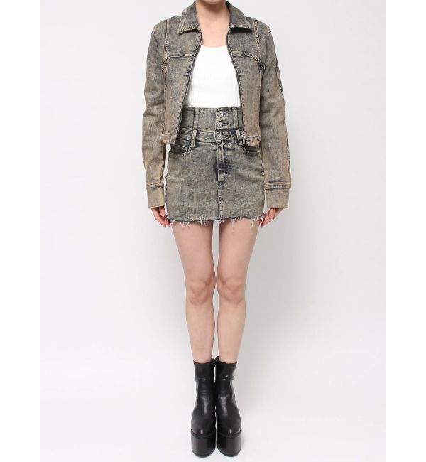 GYDA「USEDケミカルウォッシュストレッチデニムジャケット【SETUP着用可】」|デニムジャケット|