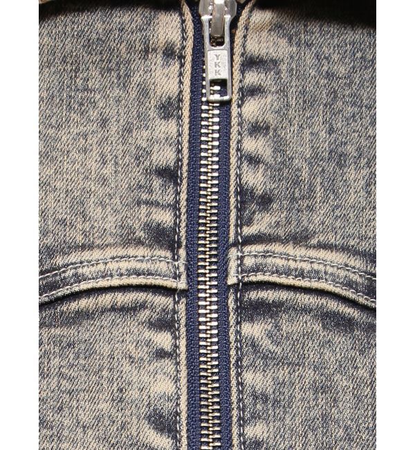 GYDA「USEDケミカルウォッシュストレッチデニムジャケット【SETUP着用可】」|デニムジャケット|