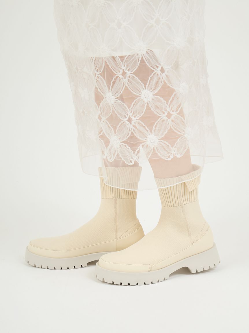 emmi atelier「ecoニットブーツ」|ショートブーツ|