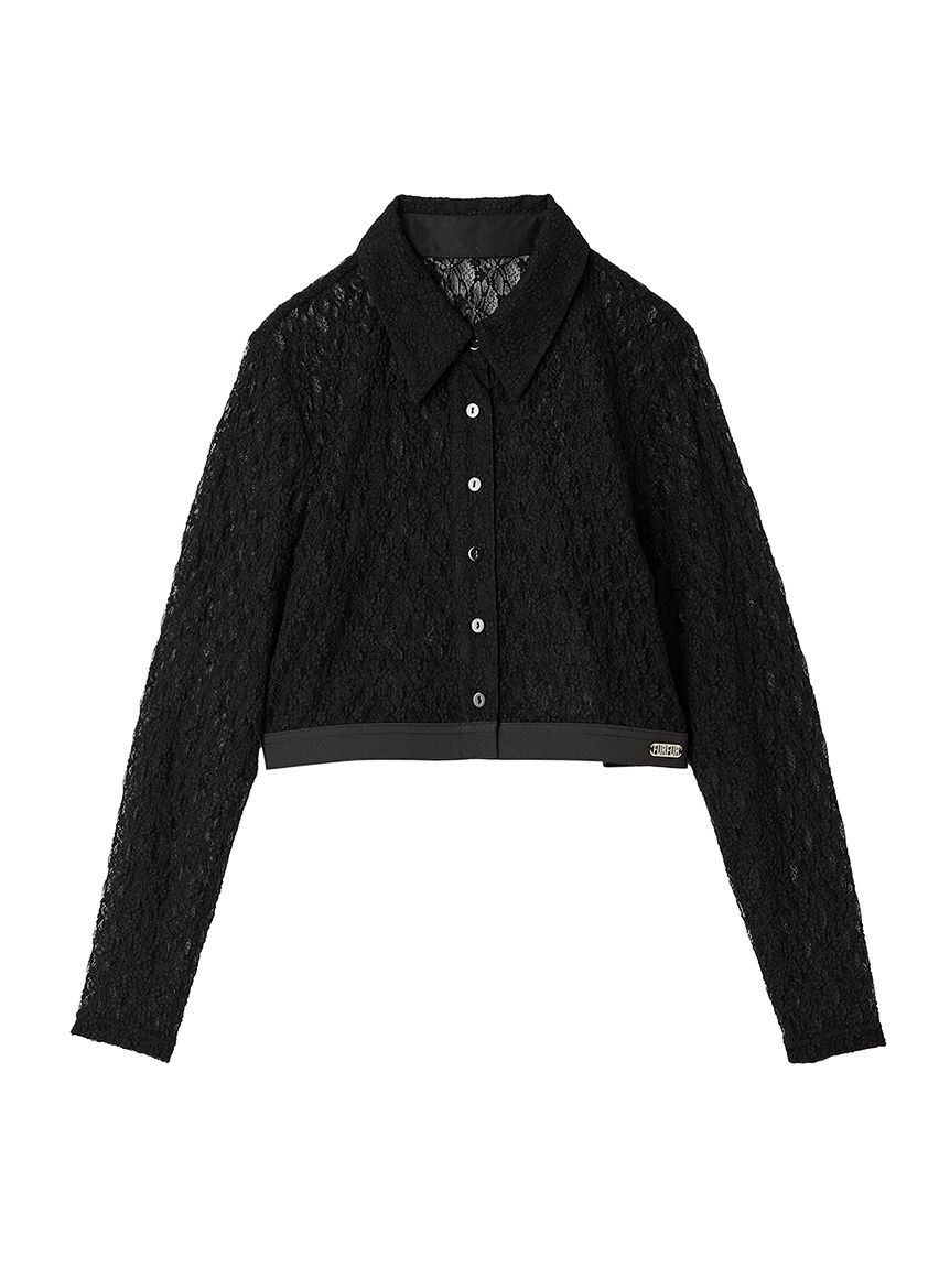 FURFUR「ウエストロゴレースシャツ」|シャツ・ブラウス|BLK