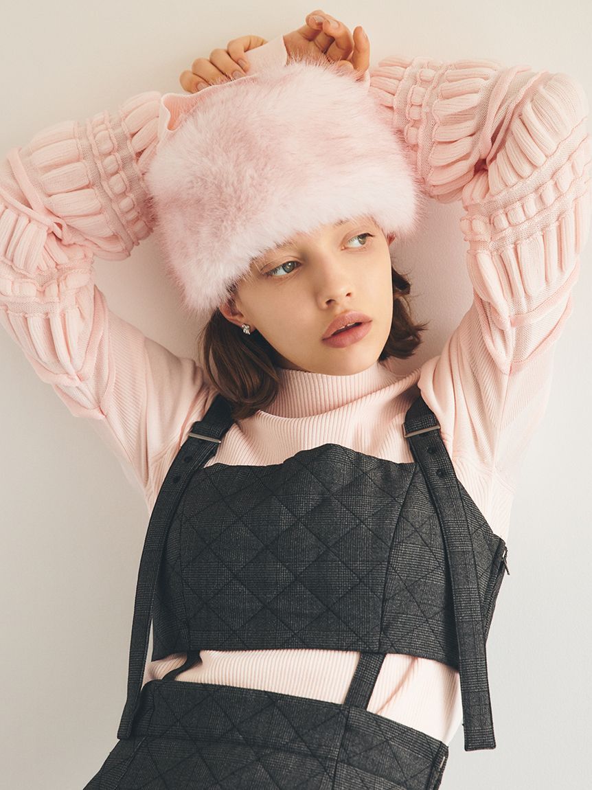 FURFUR「キルティング2WAYジャンパースカート」|ワンピース|