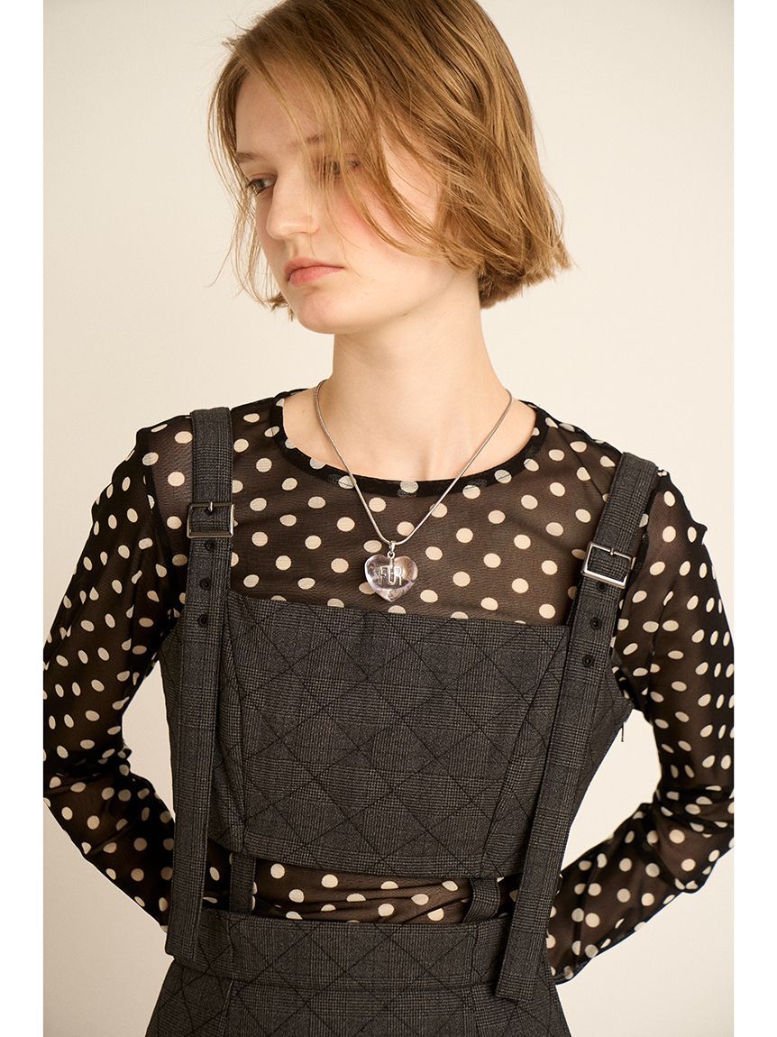 FURFUR「キルティング2WAYジャンパースカート」|ワンピース|