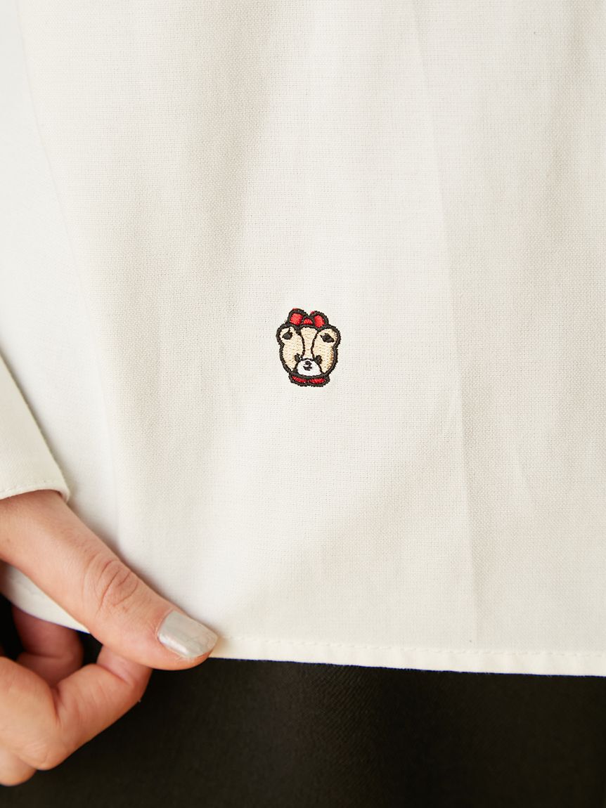 FURFUR「HELLO KITTYリボン刺繍シャツ」|シャツ・ブラウス|