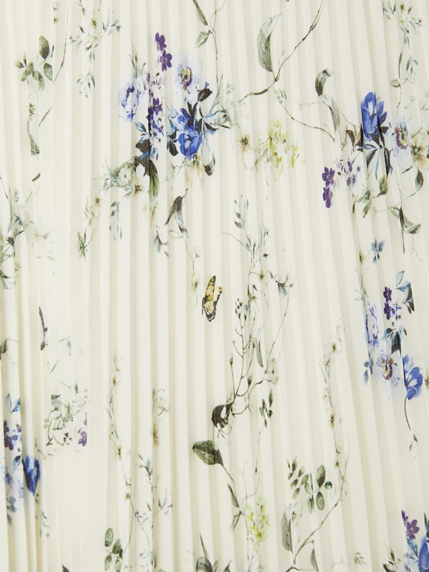 FRAY I.D「フラワープリントプリーツスカート」|スカート|