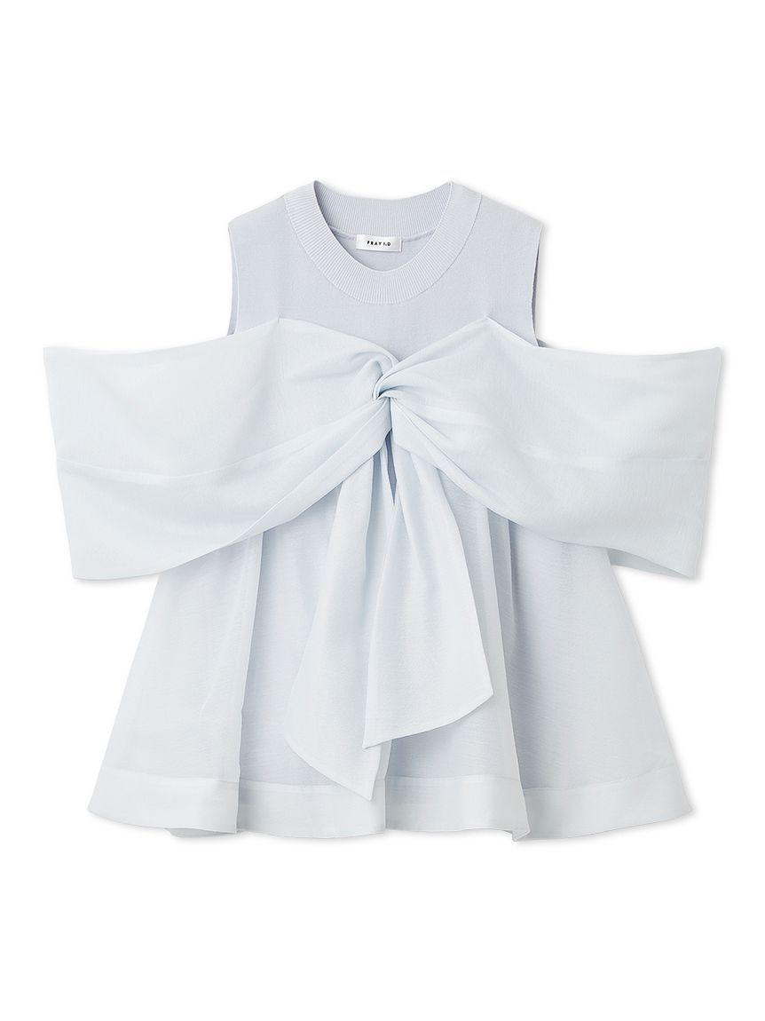 FRAY I.D「ニットコンビペプラムトップス」|ニット・セーター|