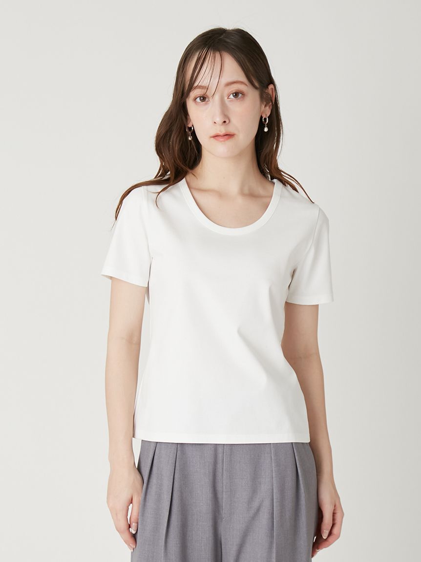 FRAY I.D「ラウンドネックTシャツ/接触冷感」|Tシャツ・カットソー|