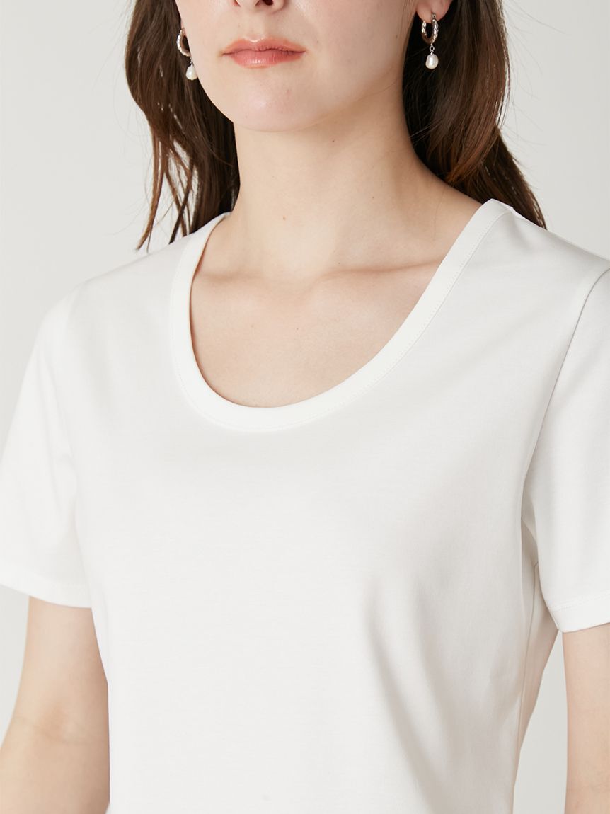 FRAY I.D「ラウンドネックTシャツ/接触冷感」|Tシャツ・カットソー|