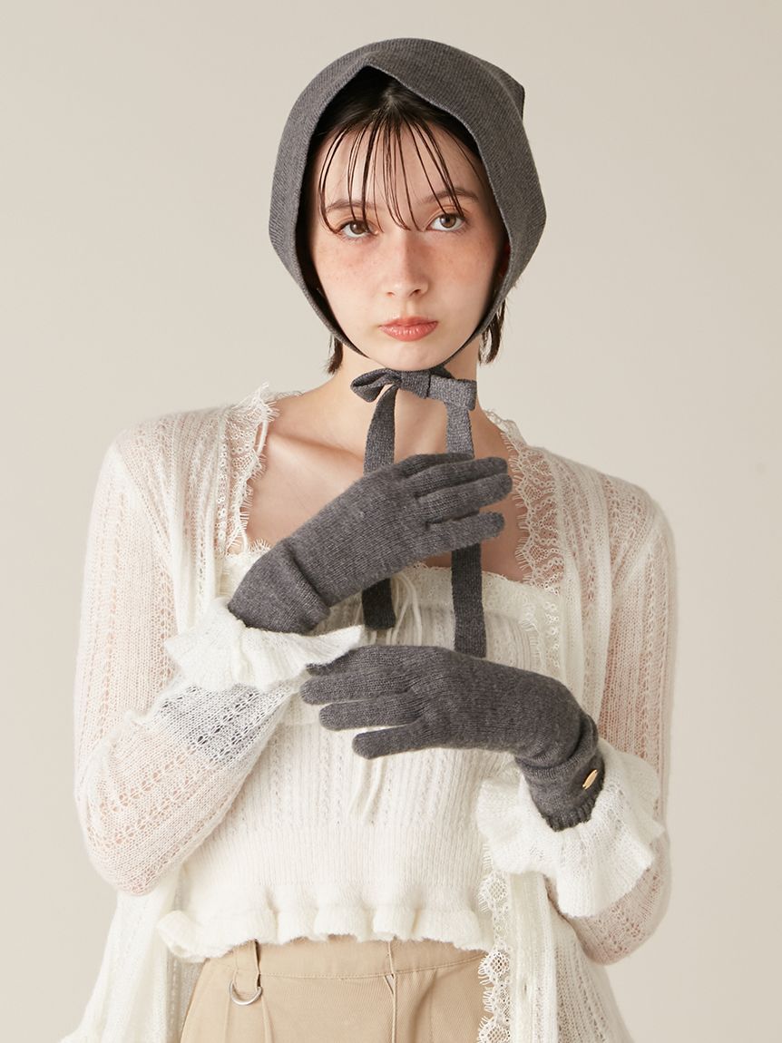 LILY BROWN「ロングニットグローブ」|手袋|