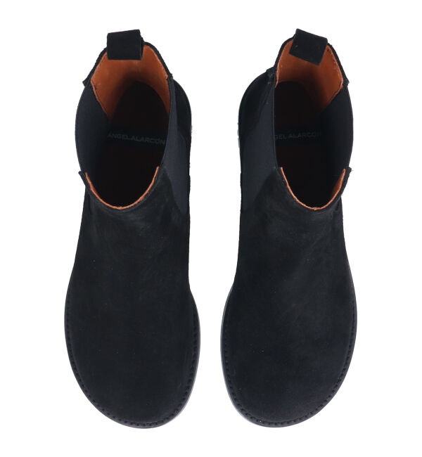 IMPORT SELECT「【ANGEL ALARCON】オブリークトウローヒールサイドゴアブーツ(D53005)」|ショートブーツ|