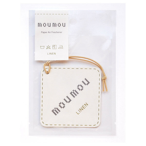  「moumou ペーパーエアフレッシュナー リネン リネン 本体 (1枚)」|香水・フレグランス|その他
