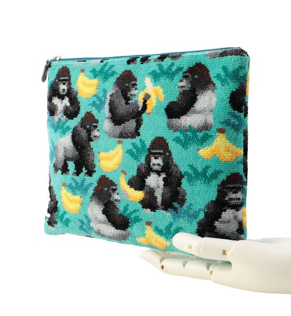 LOVERARY BY FEILER「ウッホッホゴリラ　フラットポーチ　L/UHGー243020」|ポーチ|