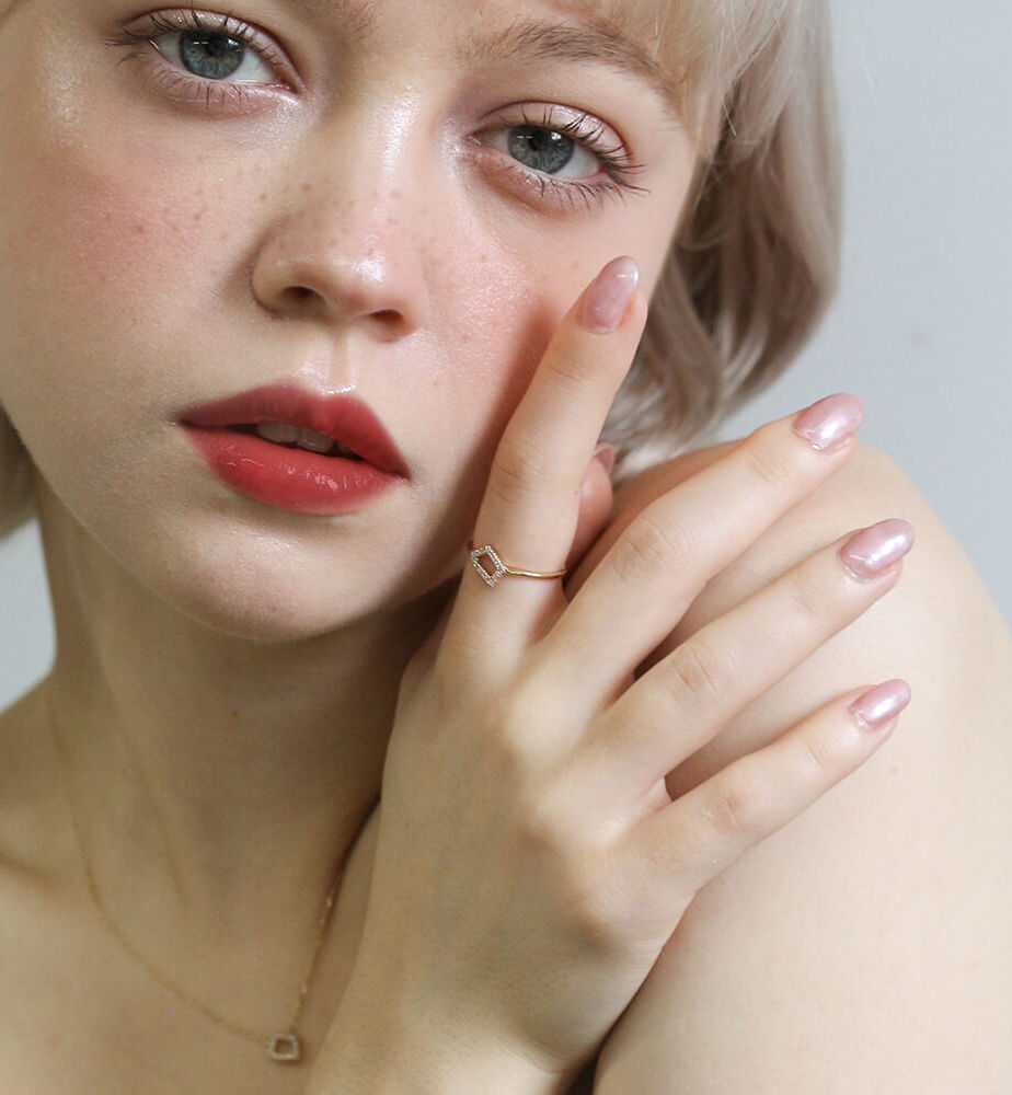  「ダイヤモンド リング  | K10YG 〈プラリネ〉〈世界最小〉」|リング|