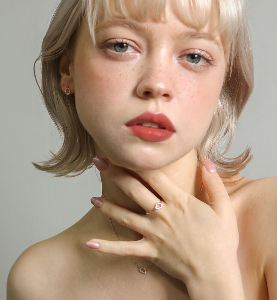  「ダイヤモンド リング  | K10YG 〈プラリネ〉〈世界最小〉」|リング|