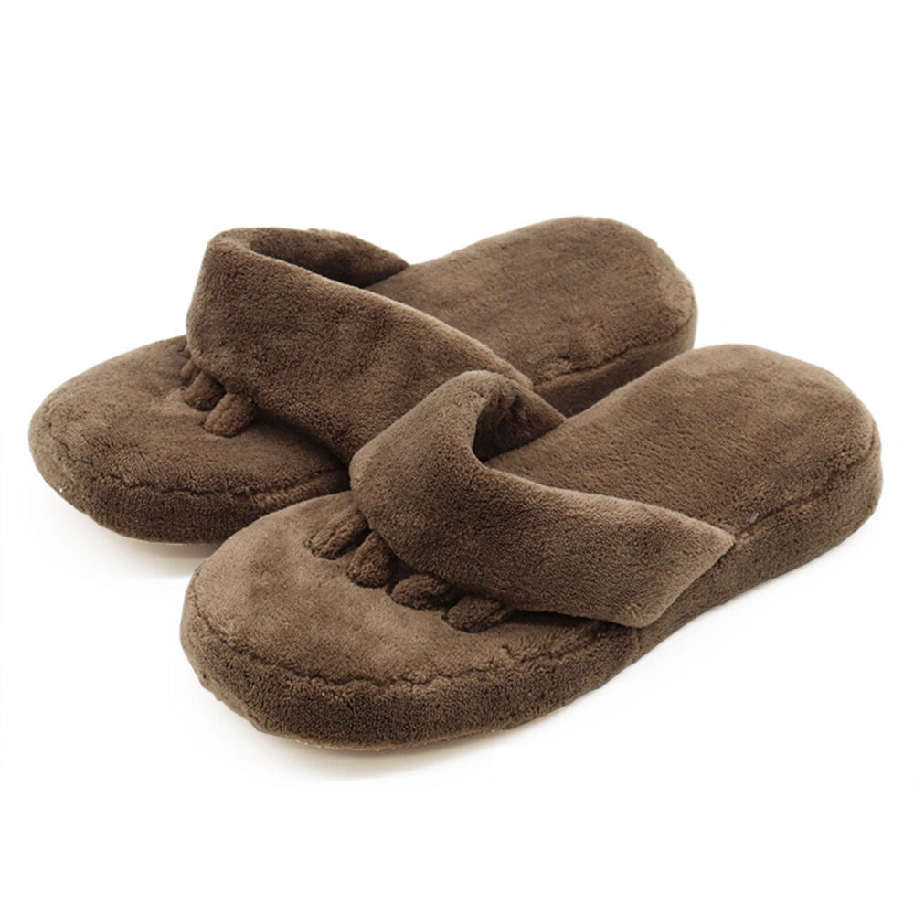 BACKYARD FAMILY「マイクロファイバー 5本指 スリッパ 通販 ルームシューズ ルームスリッパ 洗えるスリッパ」|ルームシューズ|ブラウン1