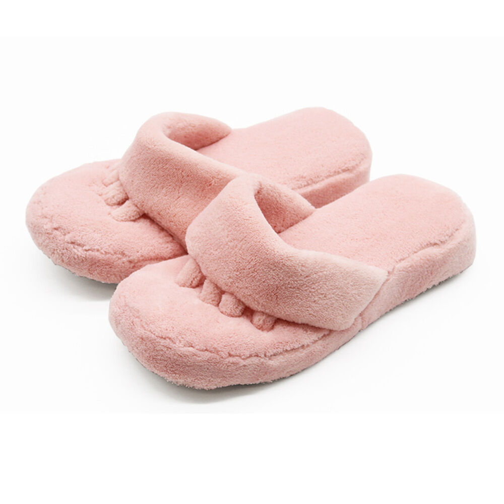 BACKYARD FAMILY「マイクロファイバー 5本指 スリッパ 通販 ルームシューズ ルームスリッパ 洗えるスリッパ」|ルームシューズ|ピンク1