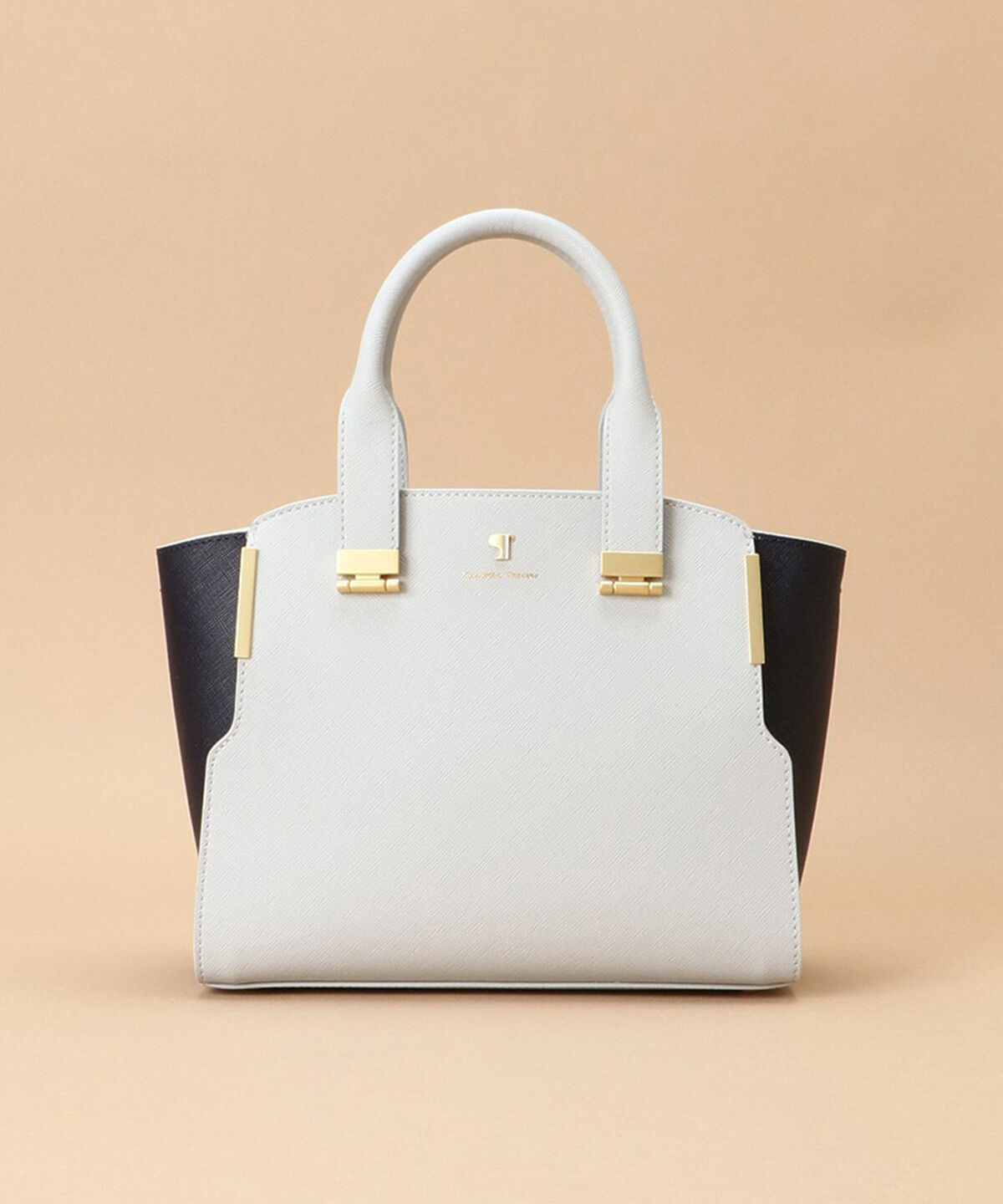 Samantha Thavasa「Pomme d'espoir ポムディスポワール バイカラーハンドルバッグ」|ハンドバッグ|ライトグレー