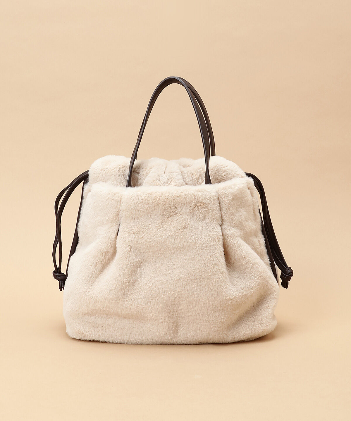 Samantha Thavasa「ファー巾着バッグ」|ハンドバッグ|