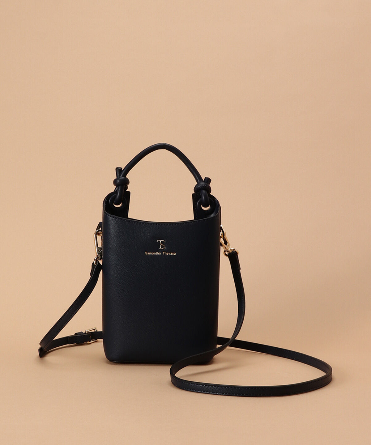 Samantha Thavasa「ボリュームデザイン ショルダーバッグ」|ショルダー・メッセンジャー|ネイビー