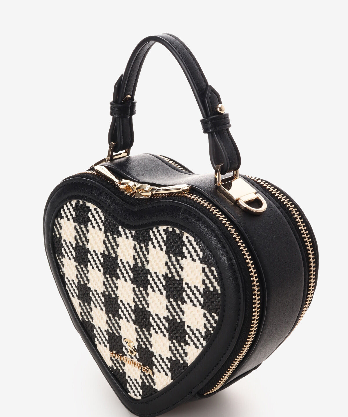 Samantha Vega「ギンガムチェックハート型ショルダーバッグ」|ショルダー・メッセンジャー|