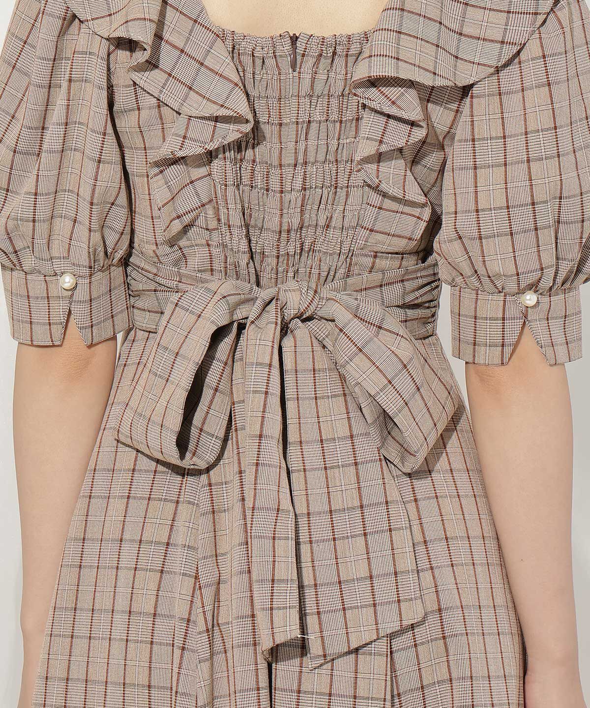 WILLSELECTION「ラッフルフリルパフ袖ワンピース」|ワンピース|