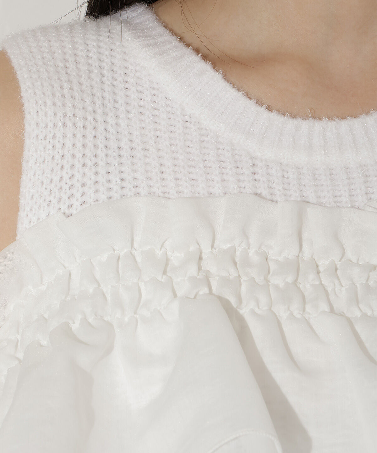 WILLSELECTION「バックリボンオフショルニットワンピース」|ワンピース|