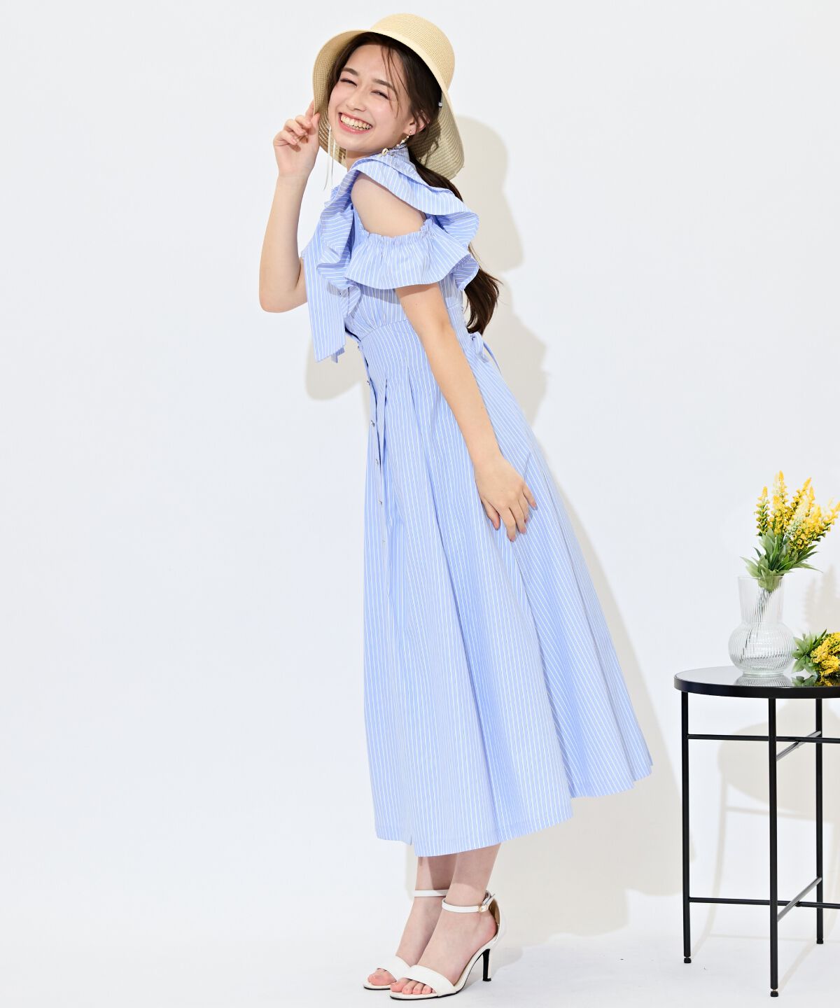 WILLSELECTION「ラッフルスリーブリボンタイワンピース」|ワンピース|