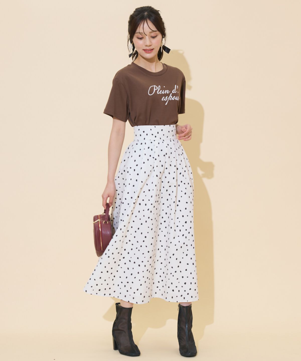 WILLSELECTION「ドロップショルダーロゴTシャツ」|Tシャツ・カットソー|