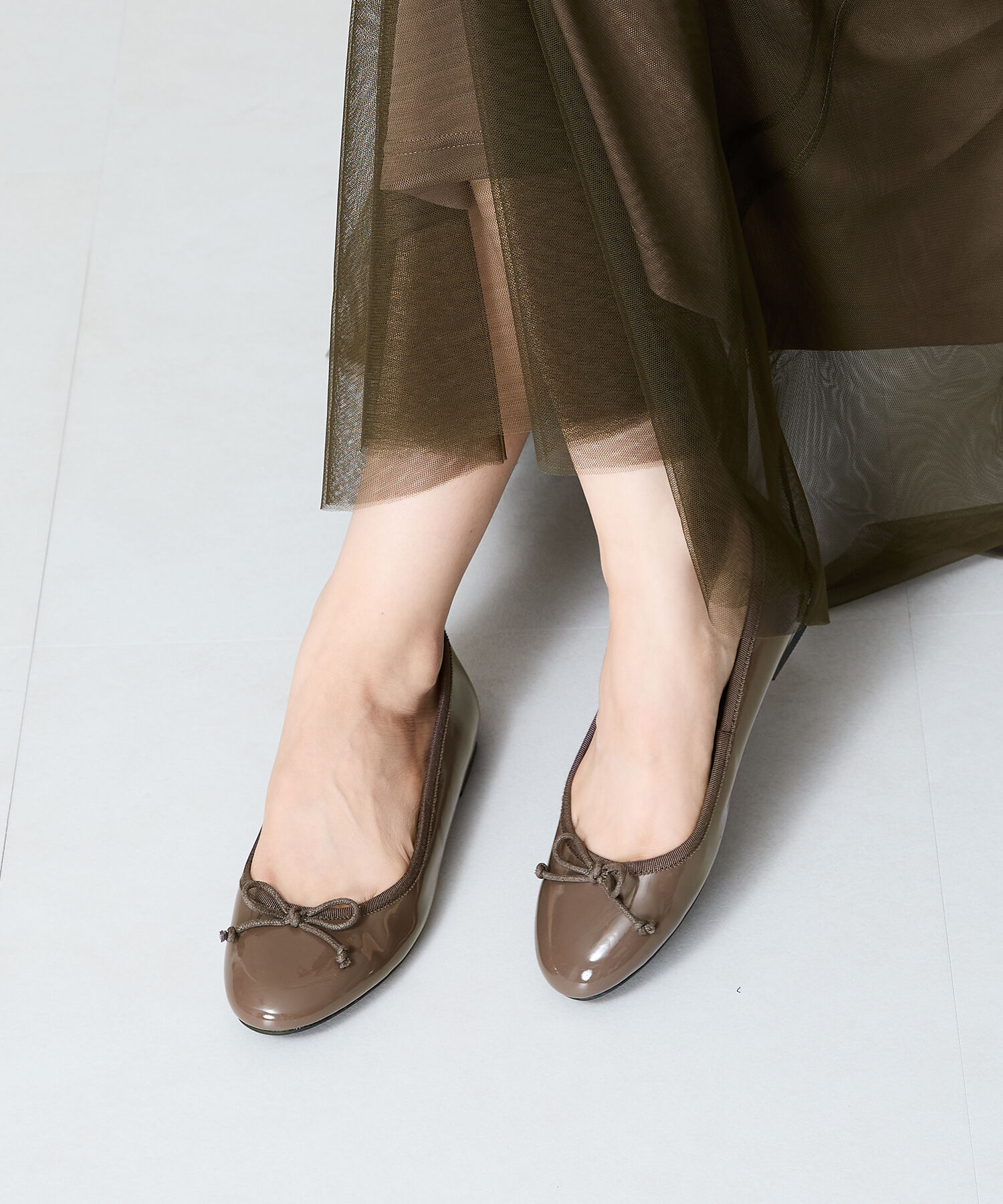 ORiental TRaffic「【 WEB限定 /累計7万足突破】 バレエシューズ /R-4006 パンプス フラット 厚手クッション エナメル」|パンプス|