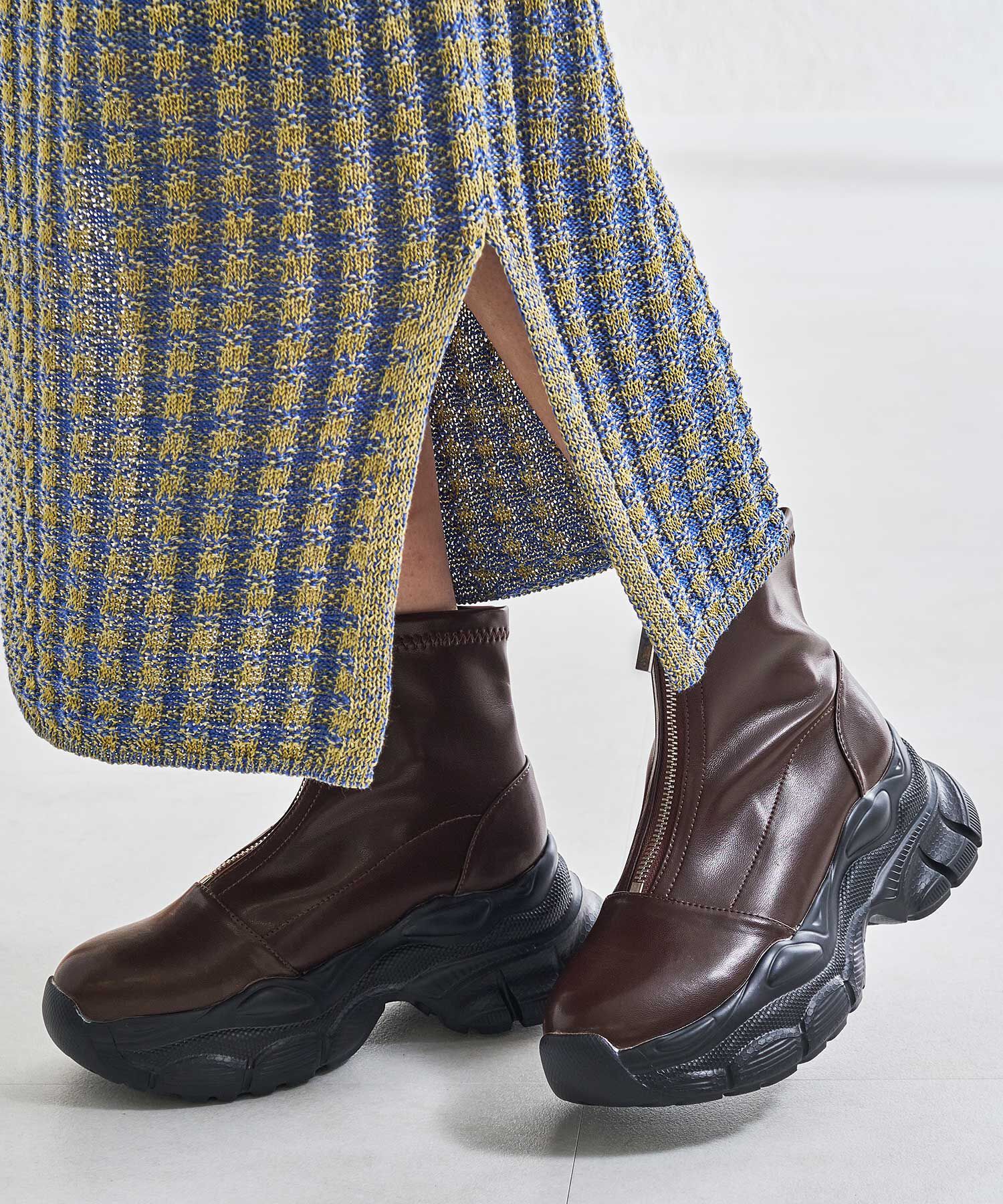 ORiental TRaffic「●2024秋冬新作●フロントジップスニーカーソールブーツ/41437」|ショートブーツ|