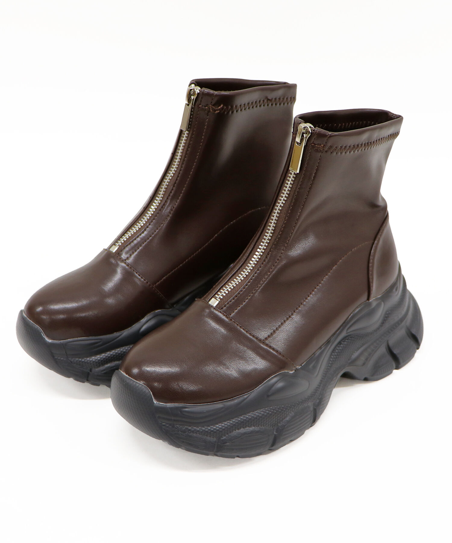 ORiental TRaffic「●2024秋冬新作●フロントジップスニーカーソールブーツ/41437」|ショートブーツ|