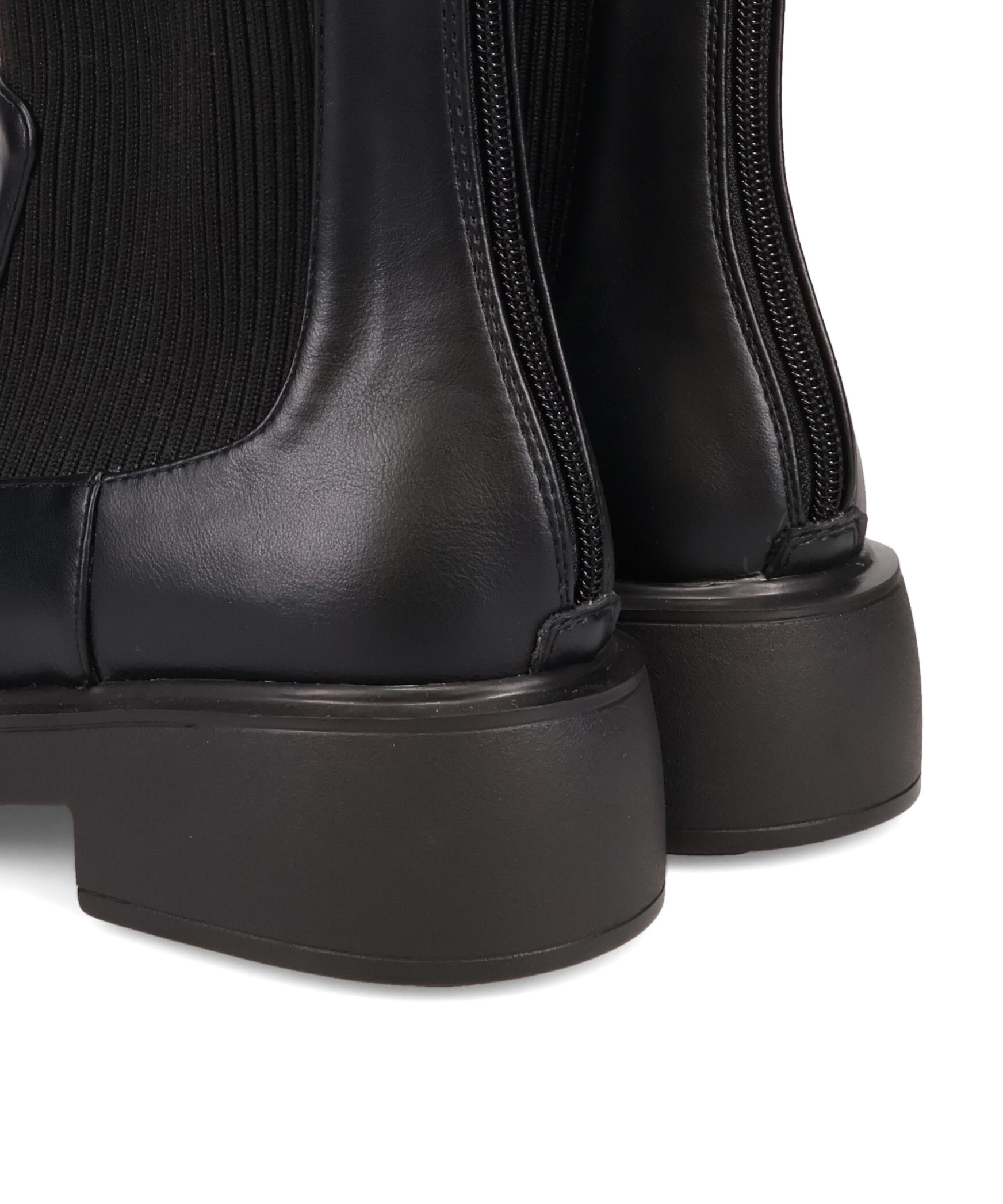 WA Oriental TRaffic「●2025秋冬新作●リブニットバックジップブーツ/52407」|ショートブーツ|