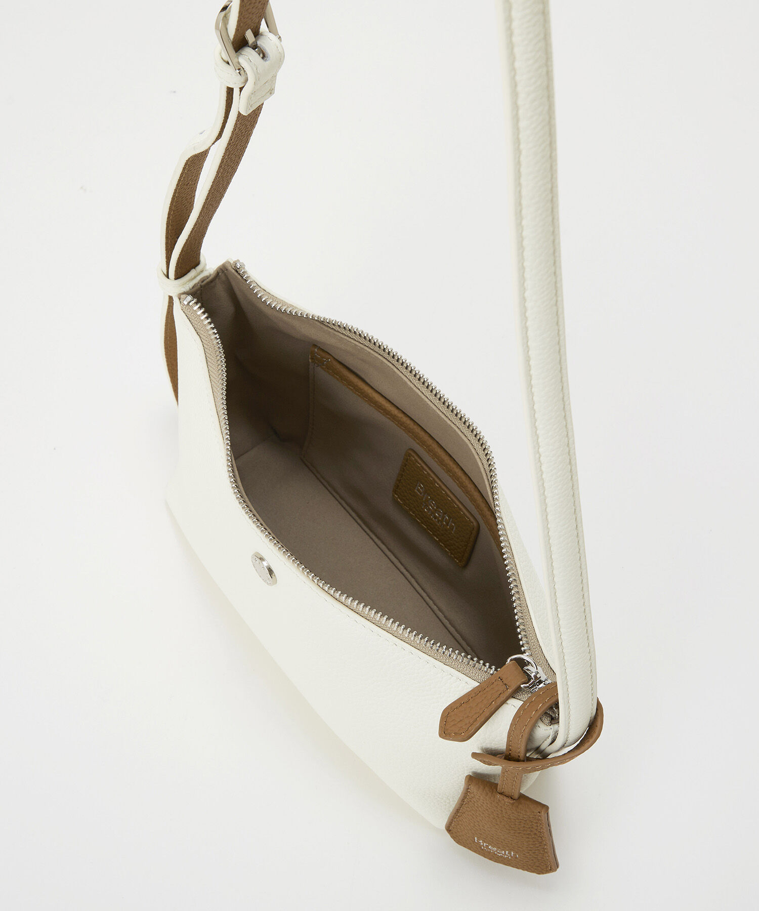 TOPKAPI BREATH「【Breath TOPKAPI】DUAL デュアル シュリンクレザー バイカラー ミニ ショルダーバッグ チャーム付き 」|ショルダー・メッセンジャー|