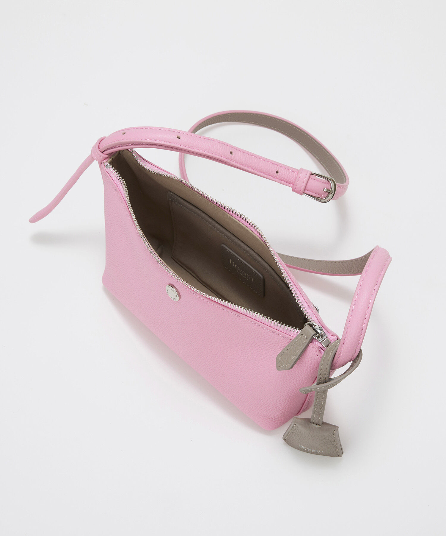 TOPKAPI BREATH「【Breath TOPKAPI】DUAL デュアル シュリンクレザー バイカラー ミニ ショルダーバッグ チャーム付き 」|ショルダー・メッセンジャー|