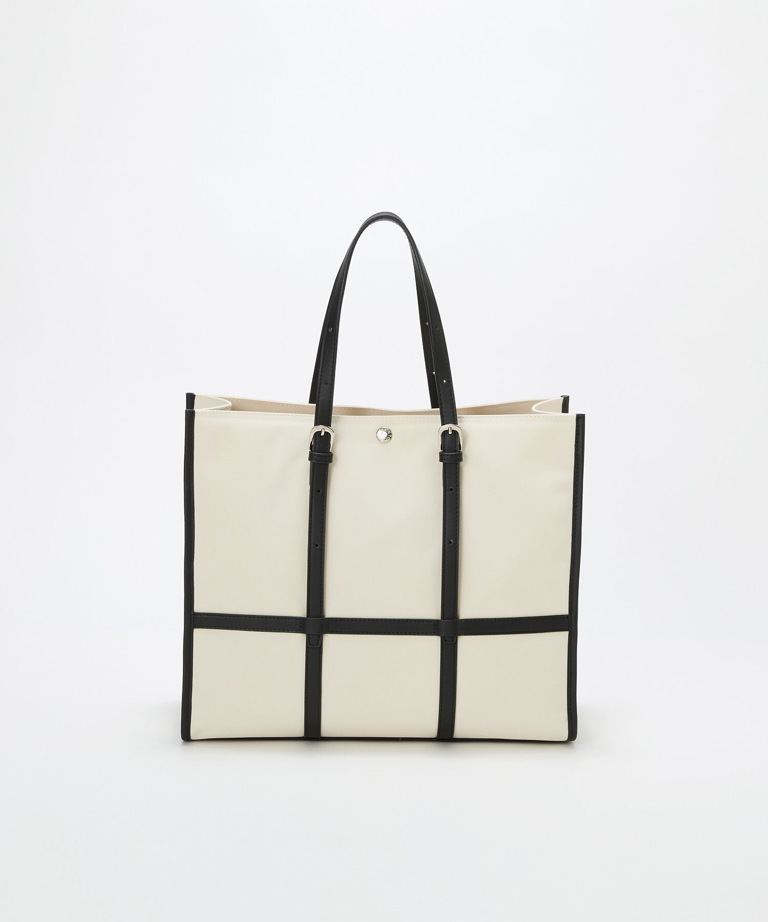 TOPKAPI BREATH「【Breath TOPKAPI】FRAME フレーム レザーベルト スクエア トートバッグ　A4 / 軽量」|トートバッグ|