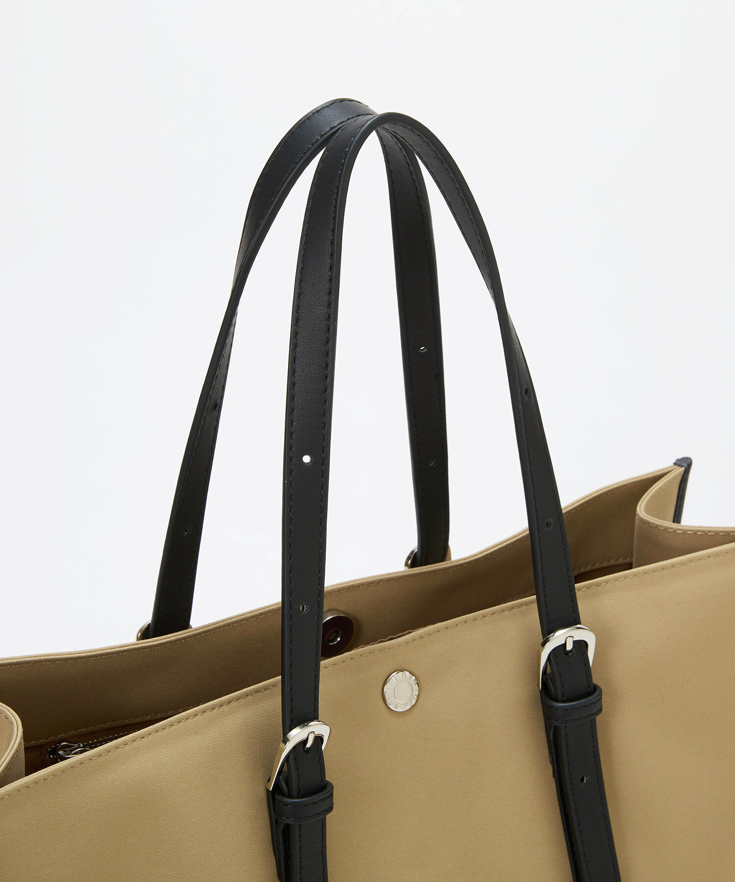 TOPKAPI BREATH「【Breath TOPKAPI】FRAME フレーム レザーベルト スクエア トートバッグ　A4 / 軽量」|トートバッグ|