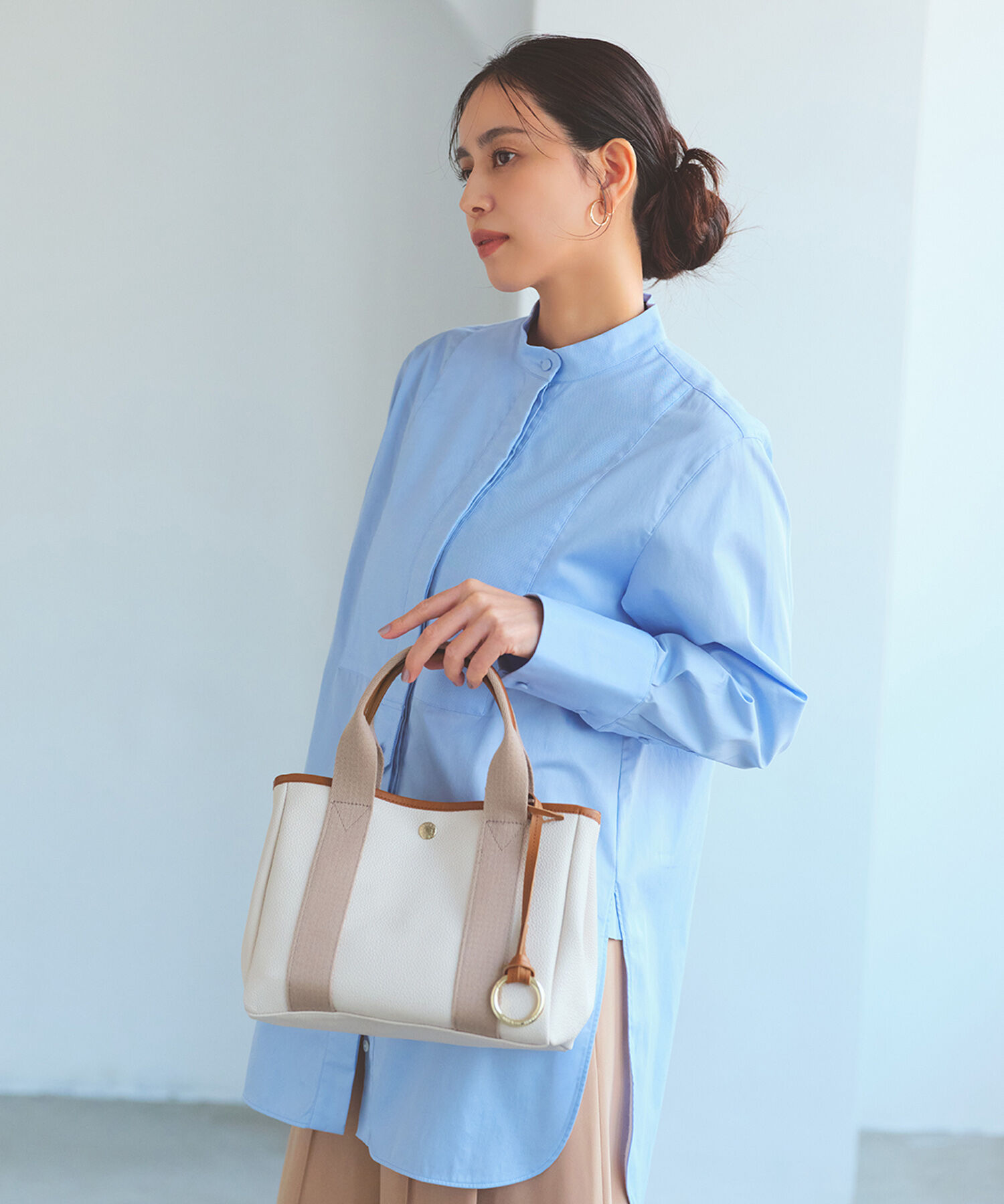 TOPKAPI BREATH「【Breath TOPKAPI】SCOTCH GRAIN スコッチグレイン 2way ミニ トートバッグ チャーム付き　」|トートバッグ|