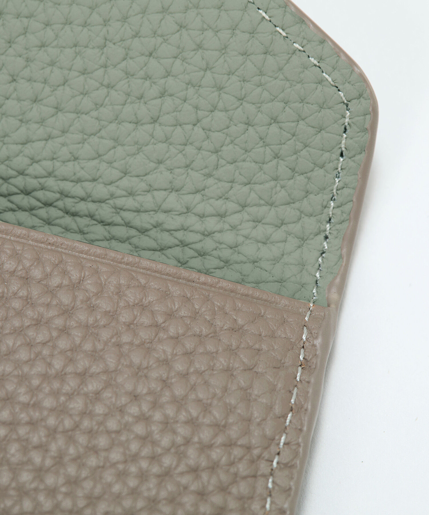 TOPKAPI BREATH「【Breath TOPKAPI】DUAL デュアル シュリンクレザー バイカラー フラグメントケース　薄型 / 軽量」|財布|