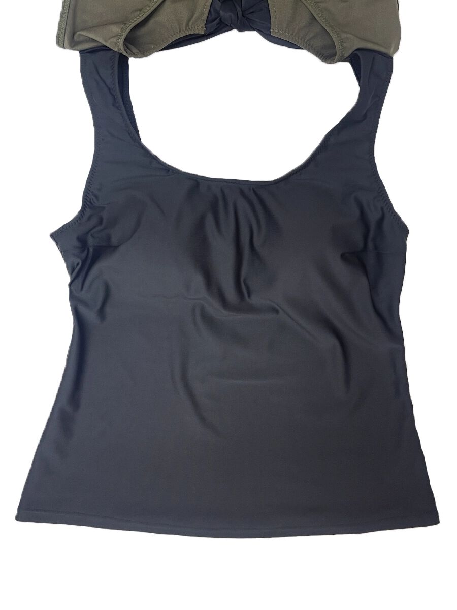 ALBOVE「UVカットフレアノースリーブ水着/トップス」|ビキニ|