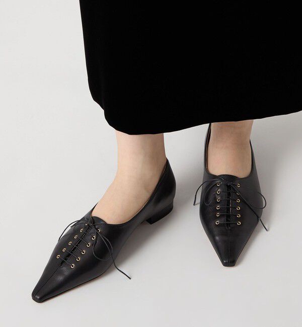 ODETTE E ODILE「ナローレースアップ フラット20&uarr;」|パンプス|