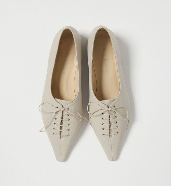 ODETTE E ODILE「ナローレースアップ フラット20&uarr;」|パンプス|LT.GRAY