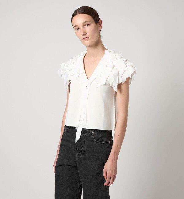 AEWEN MATOPH「＜AEWEN MATOPH＞リボンテープ ノースリーブ ニット」|ニット・セーター|