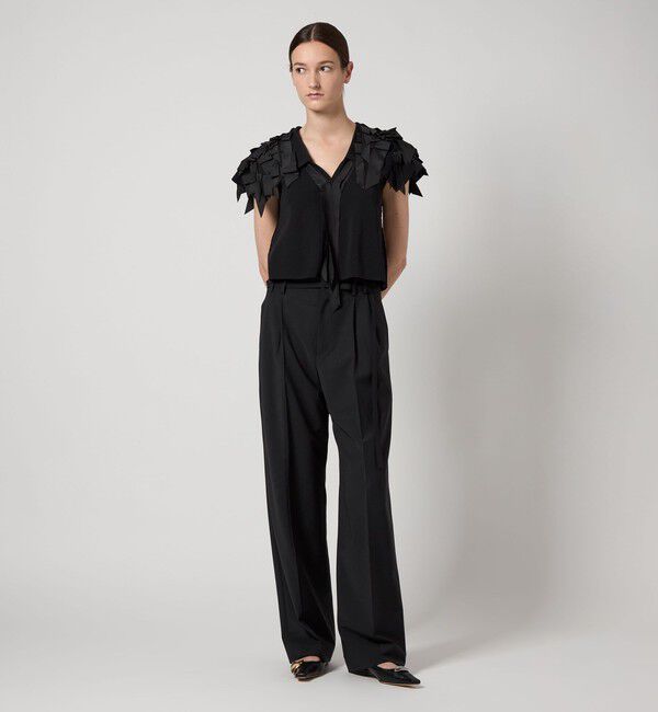 AEWEN MATOPH「＜AEWEN MATOPH＞リボンテープ ノースリーブ ニット」|ニット・セーター|