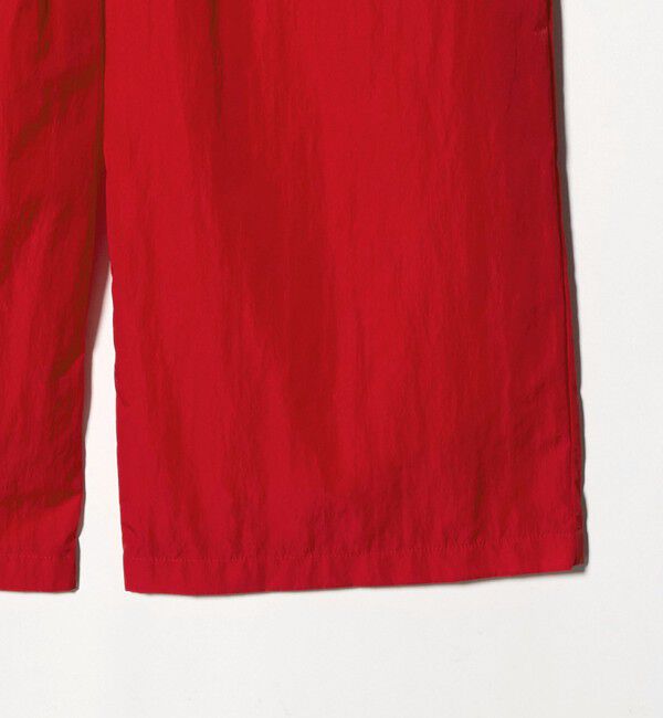 UNITED ARROWS「アシンメトリー タック ワイドパンツ はっ水 ウォッシャブル」|チノ|