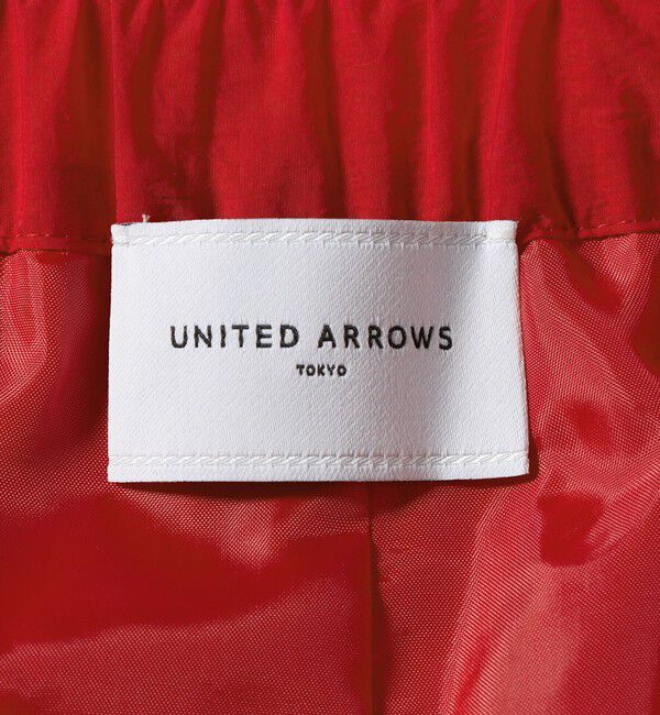 UNITED ARROWS「アシンメトリー タック ワイドパンツ はっ水 ウォッシャブル」|チノ|