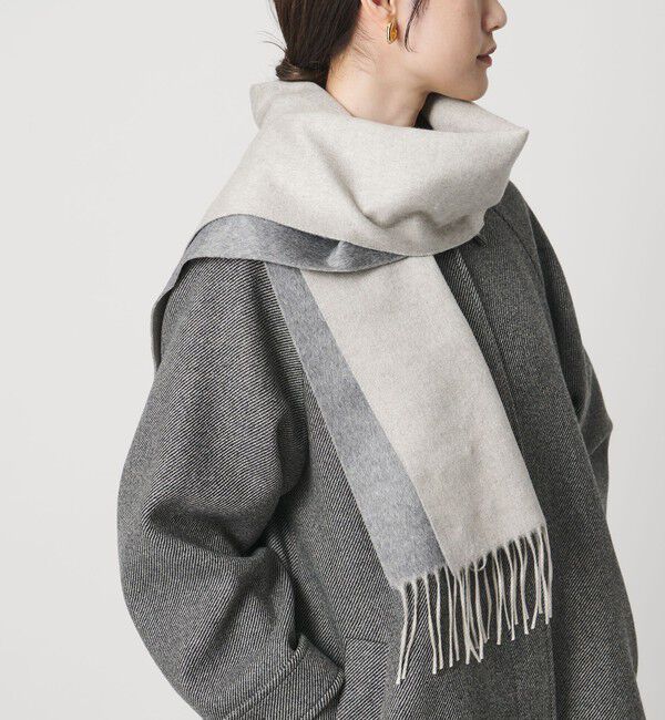 UNITED ARROWS「【別注】＜PIACENZA＞シルク/カシミヤ マフラー」|マフラー|MD.GRAY