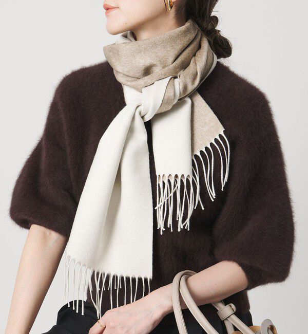 UNITED ARROWS「【別注】＜PIACENZA＞シルク/カシミヤ マフラー」|マフラー|BEIGE